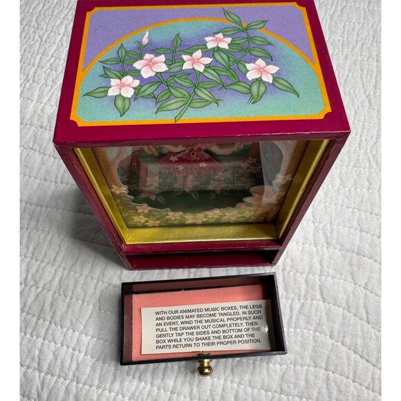 VTG Sankyo Shoji Animated Dancing Fairy Shadow Music Jewelry Trinket Box - Picture 6 of 12